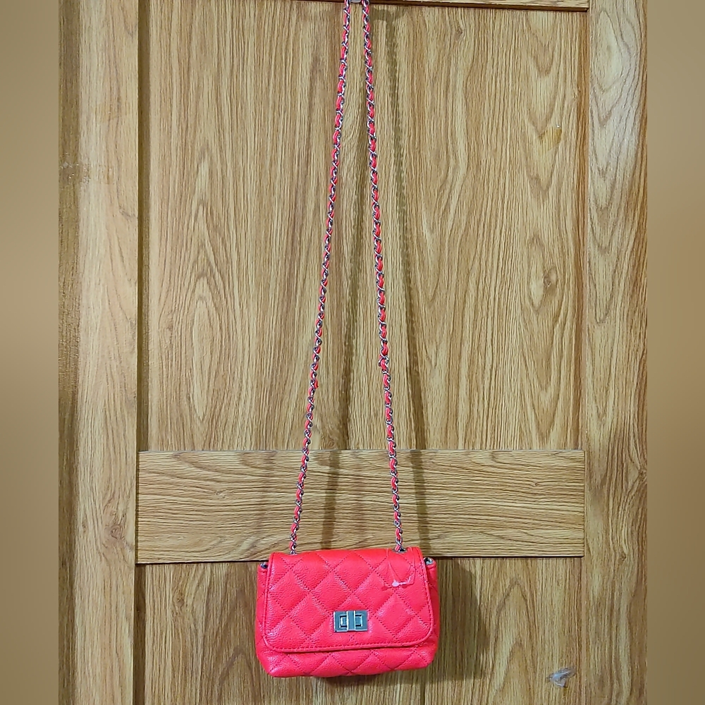 Steve Madden Coral orange/pink crossbody NWOT